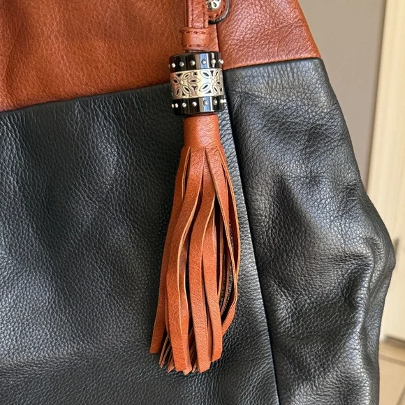 Brighton Black and Brown Leather purse - Picture 5 of 16
